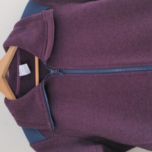 Helly Hansen Full Zip Sweatshirt Long Sleeve Women's Large Plum Coat Jacket